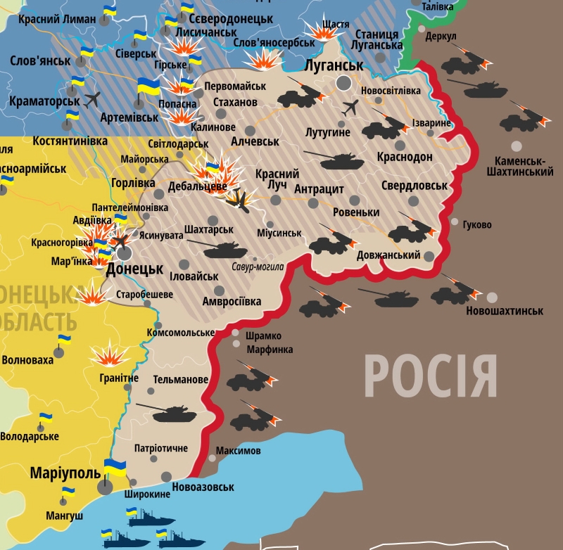 Карта ато на сегодня